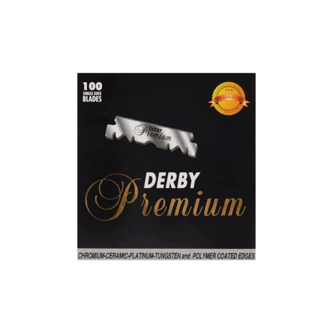 Diseño sin título (46) Filo Hojilla DERBY PREMIUM 100 Cortes - Imagen 1