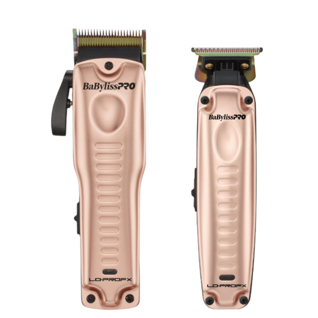 web (99) Combo BABYLISS Clipper + Trimmer Lo Pro FX Rose - Imagen 1