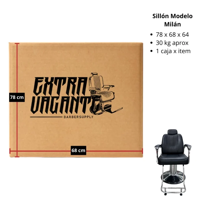 Sillon Milán Negro - Imagen 4
