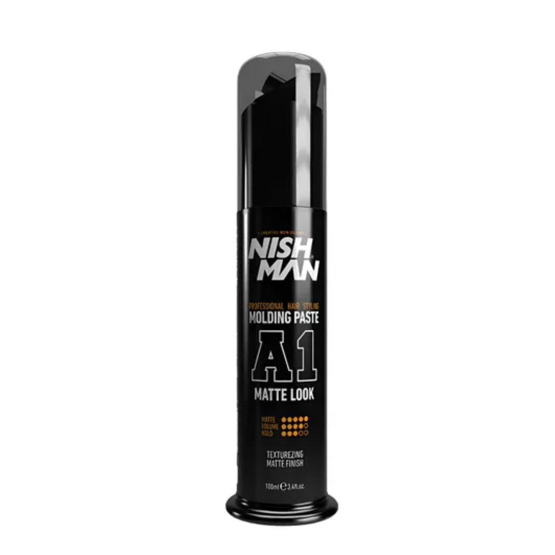 web - 2025-01-24T145455.483 Cera NISH MAN A1 Holding Paste Matte Look 100ml - Imagen 1