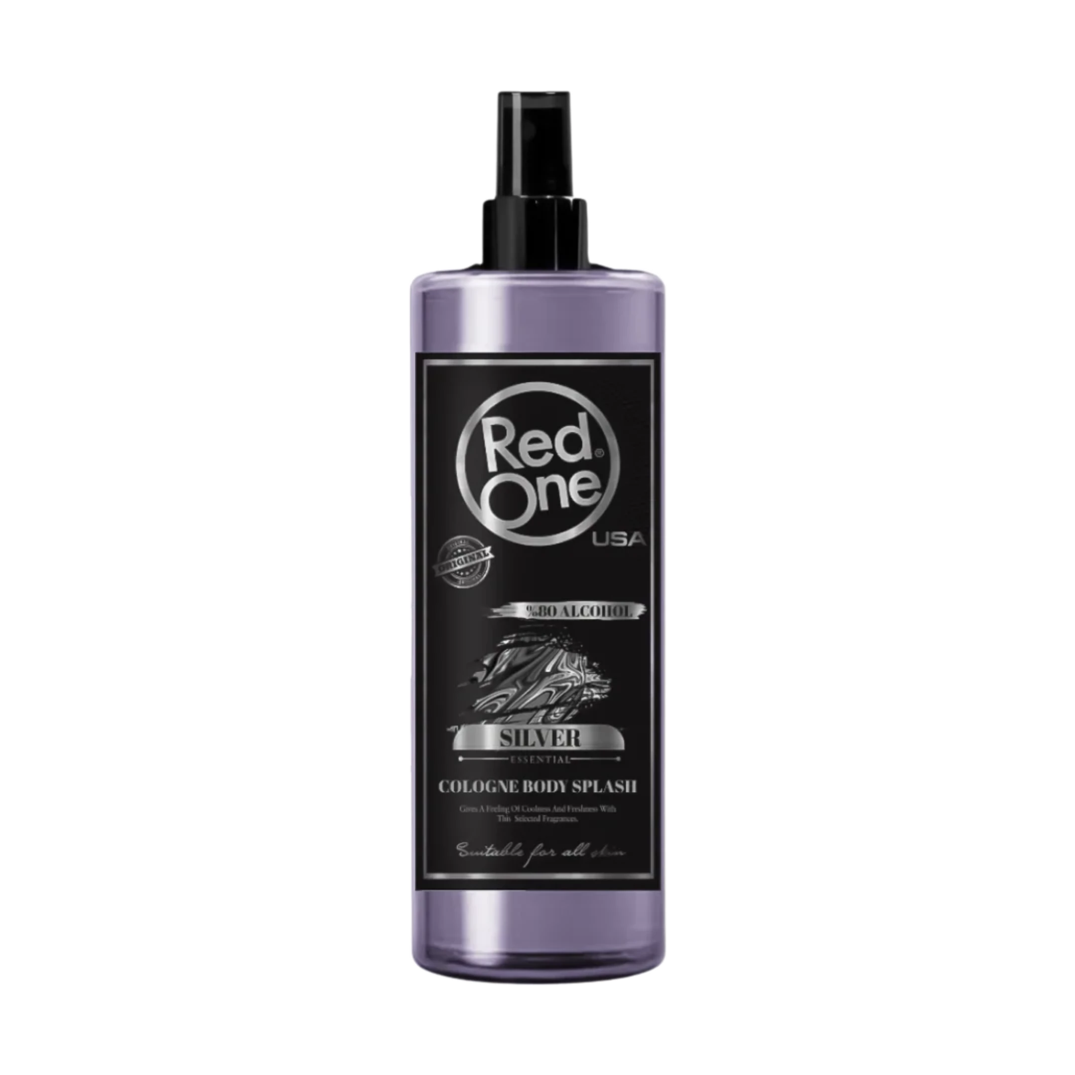 after-shave-colonia-redone-silver-extravagantebarber After Shave Colonia RED ONE Silver 400ml - Imagen 1