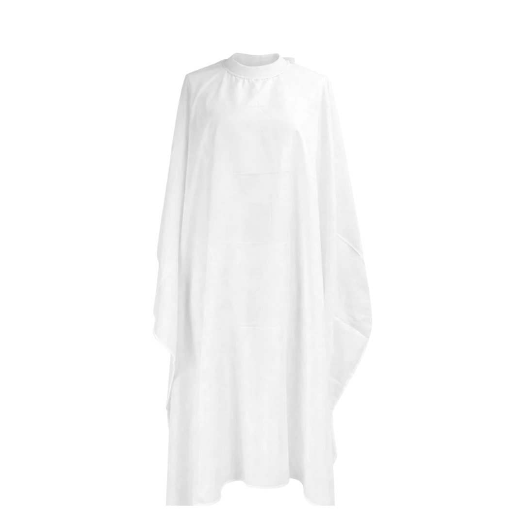 capa-xl-cuello-silicona-blanca-extravagantebarber Capa XL Cuello Silicona Blanca - Imagen 1