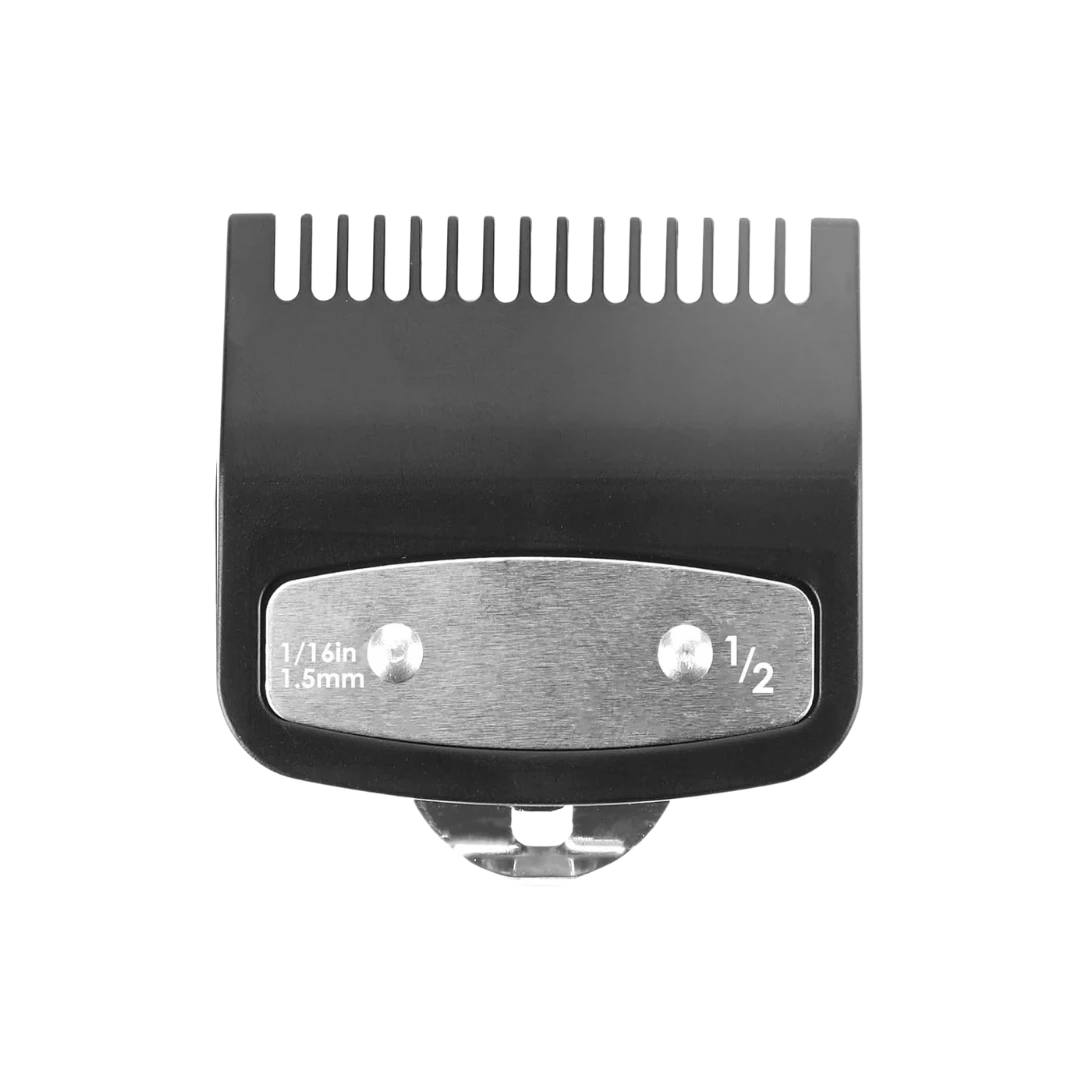 peine-alzada-alternativo-negro-plateado-0-5-extravagantebarber Peine Alzada Alternativo Negro - Plateado 0.5" - Imagen 1